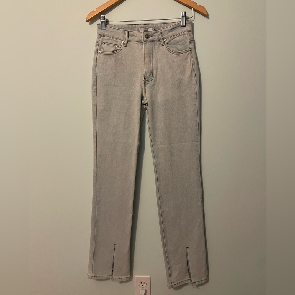 Adika Flare Split Hem Jeans Size Small NWT